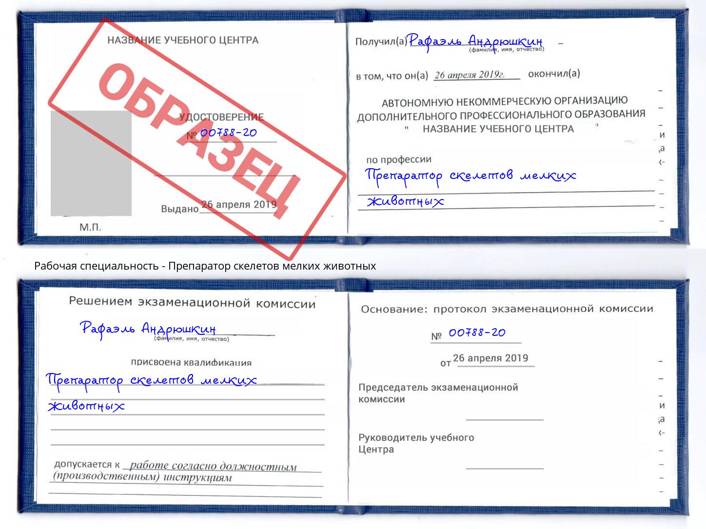 Препаратор скелетов мелких животных Елабуга